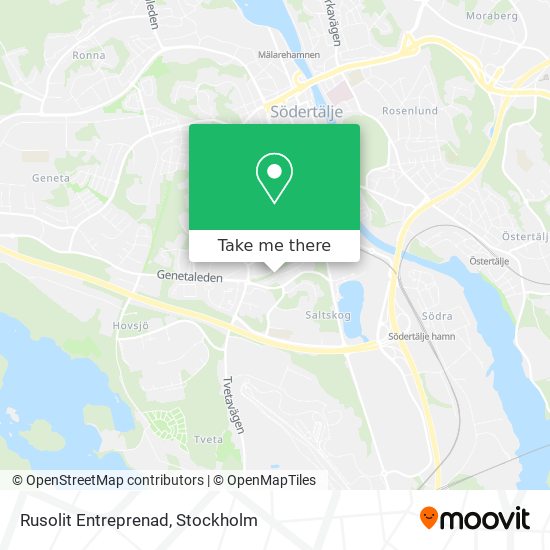 Rusolit Entreprenad map