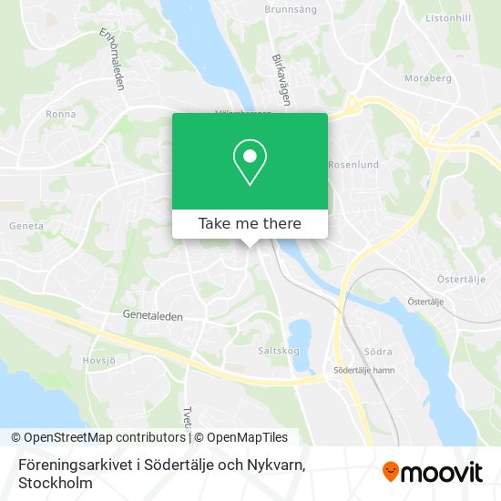 Föreningsarkivet i Södertälje och Nykvarn map