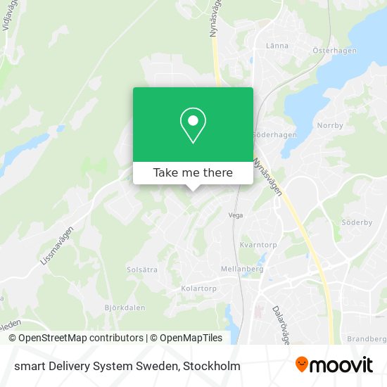 smart Delivery System Sweden map