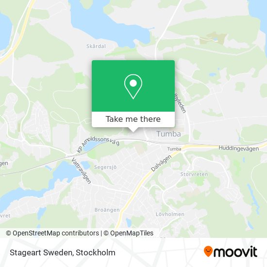 Stageart Sweden map