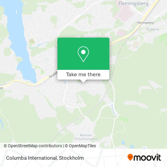 Columba International map