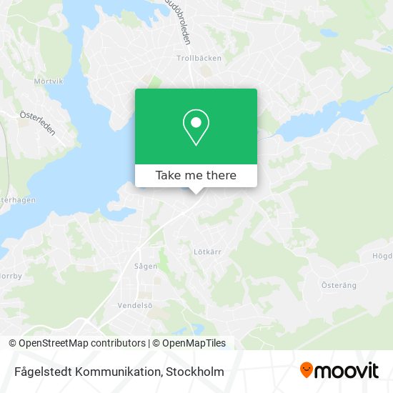 Fågelstedt Kommunikation map