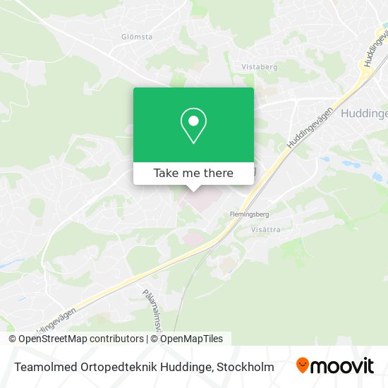 Teamolmed Ortopedteknik Huddinge map