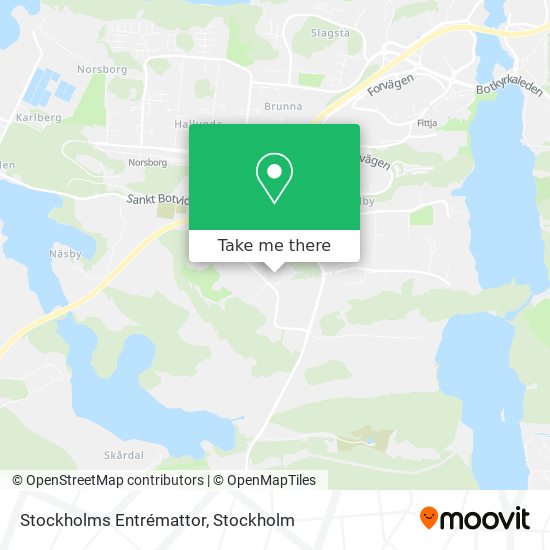 Stockholms Entrémattor map