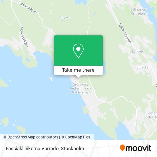 Fasciaklinikerna Värmdö map