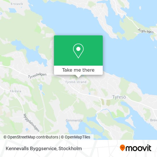 Kennevalls Byggservice map