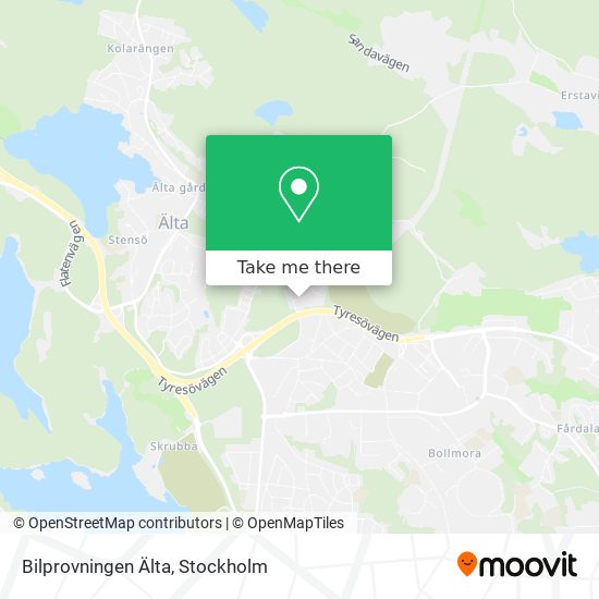 Bilprovningen Älta map