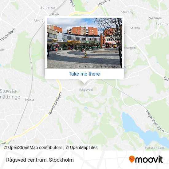 Rågsved centrum map