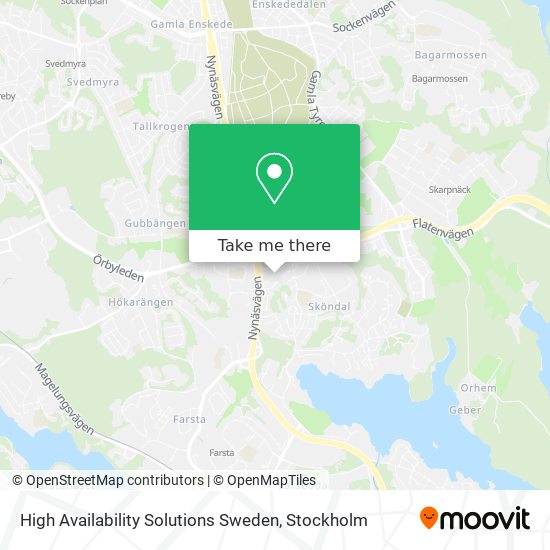 High Availability Solutions Sweden map