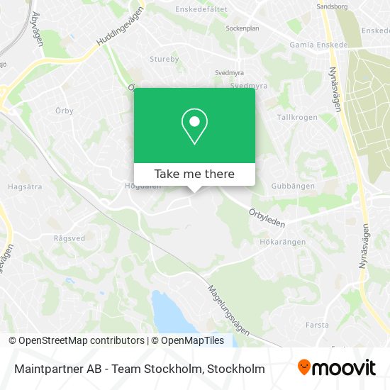Maintpartner AB - Team Stockholm map