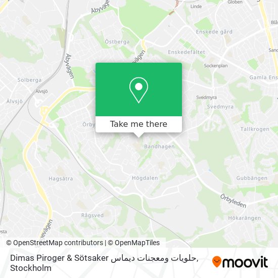 Dimas Piroger & Sötsaker حلويات ومعجنات ديماس map