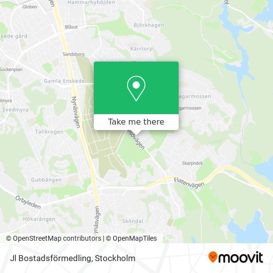 Jl Bostadsförmedling map