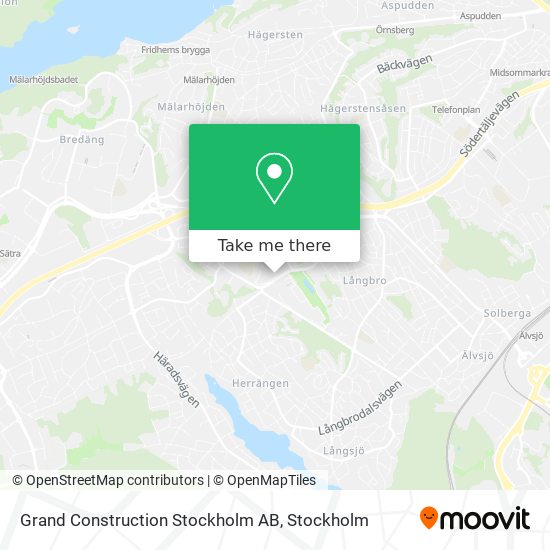 Grand Construction Stockholm AB map