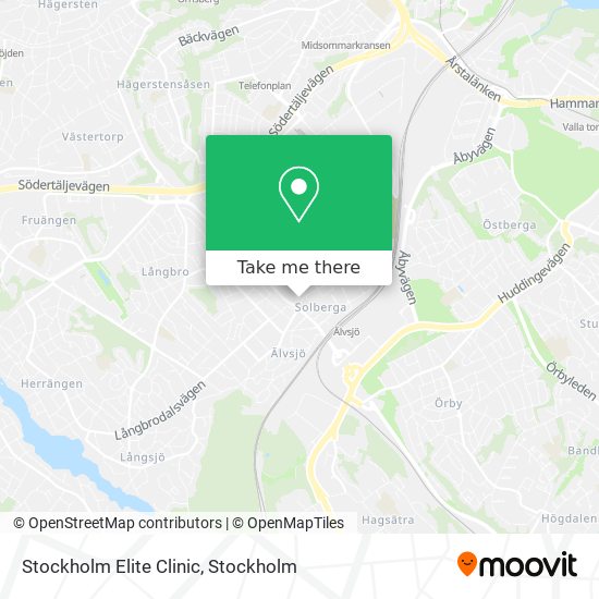Stockholm Elite Clinic map