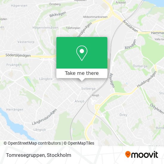 Tomresegruppen map