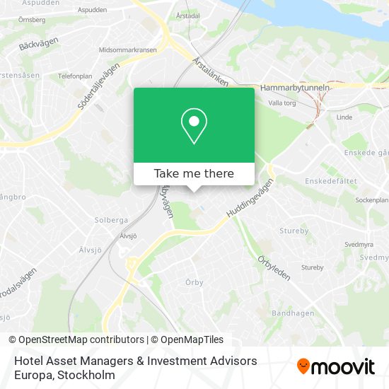 Hotel Asset Managers & Investment Advisors Europa map