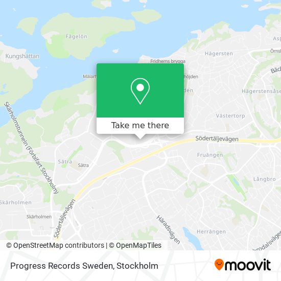 Progress Records Sweden map