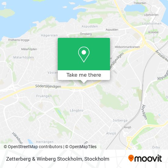 Zetterberg & Winberg Stockholm map