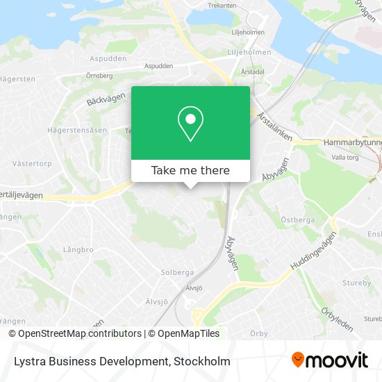 Lystra Business Development map