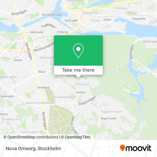 Nova Omsorg map