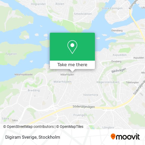 Digiram Sverige map