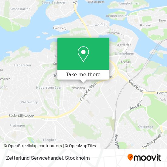 Zetterlund Servicehandel map