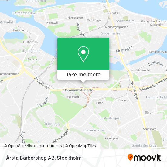 Årsta Barbershop AB map
