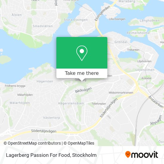 Lagerberg Passion For Food map