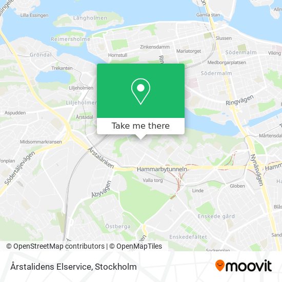 Årstalidens Elservice map