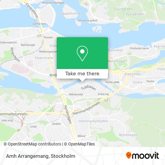 Amh Arrangemang map