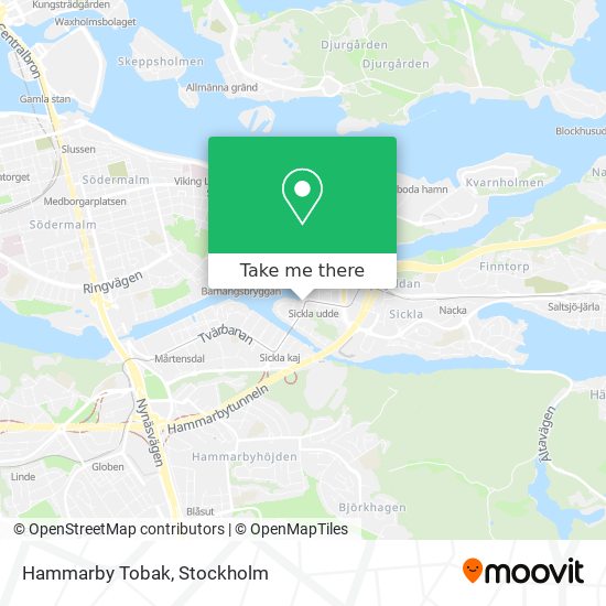 Hammarby Tobak map