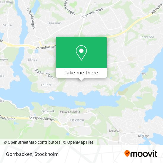 Gorrbacken map