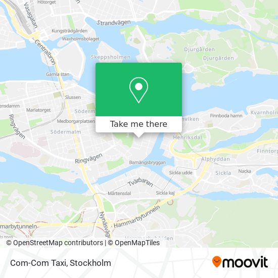 Com-Com Taxi map