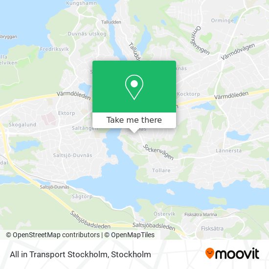 All in Transport Stockholm map