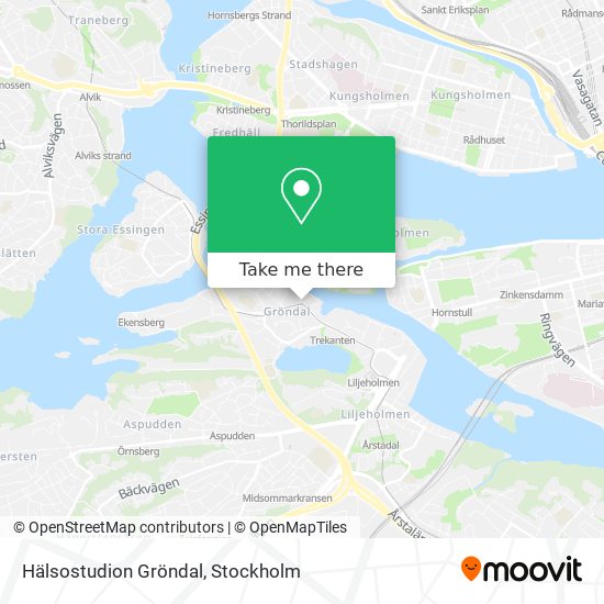 Hälsostudion Gröndal map