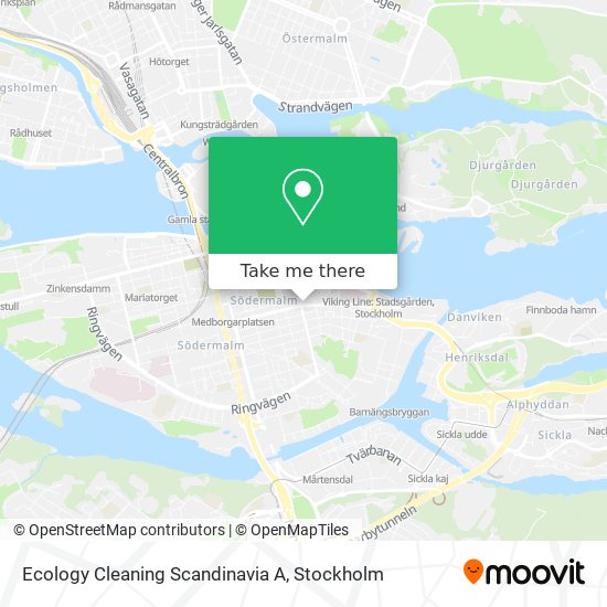 Ecology Cleaning Scandinavia A map