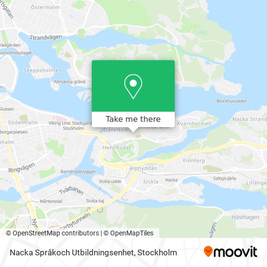 Nacka Språkoch Utbildningsenhet map