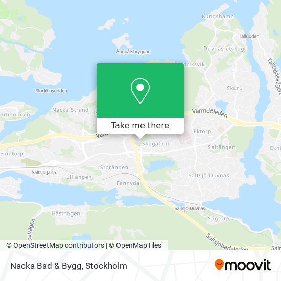 Nacka Bad & Bygg map