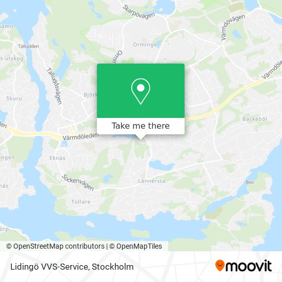 Lidingö VVS-Service map