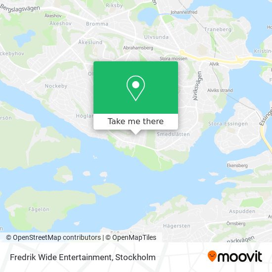 Fredrik Wide Entertainment map
