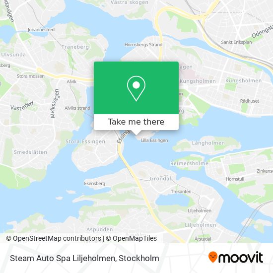 Steam Auto Spa Liljeholmen map