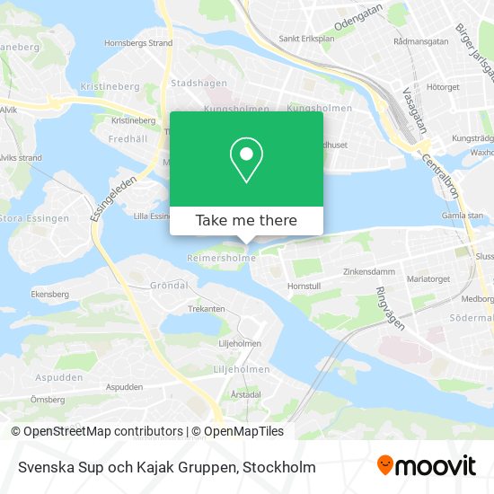 Svenska Sup och Kajak Gruppen map