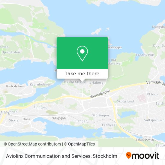 Aviolinx Communication and Services map