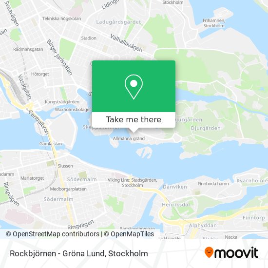 Rockbjörnen - Gröna Lund map