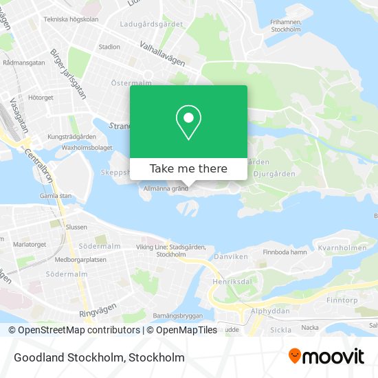 Goodland Stockholm map