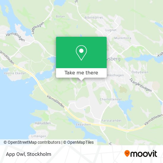 App Owl map