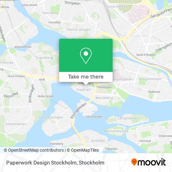 Paperwork Design Stockholm map