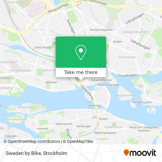 Sweden by Bike map