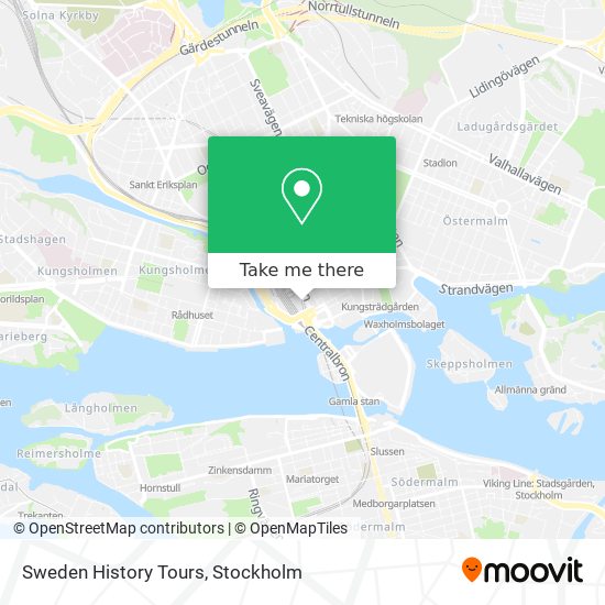 Sweden History Tours map