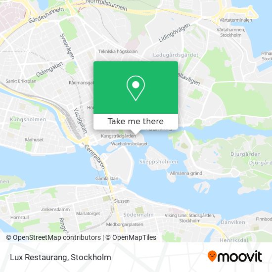 Lux Restaurang map